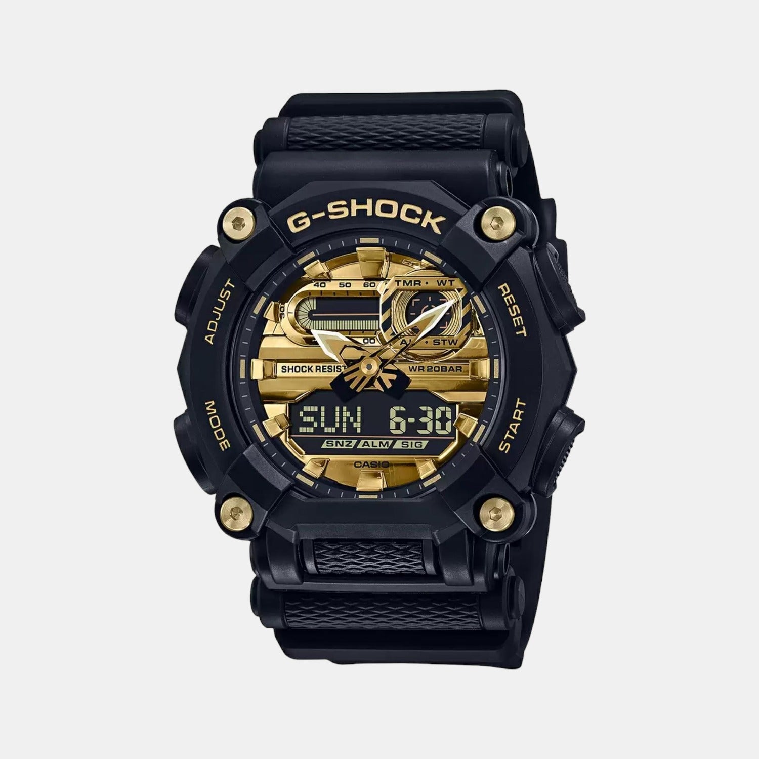 G-Shock Men Quartz Gold Dial Digital Resin Watch G1149