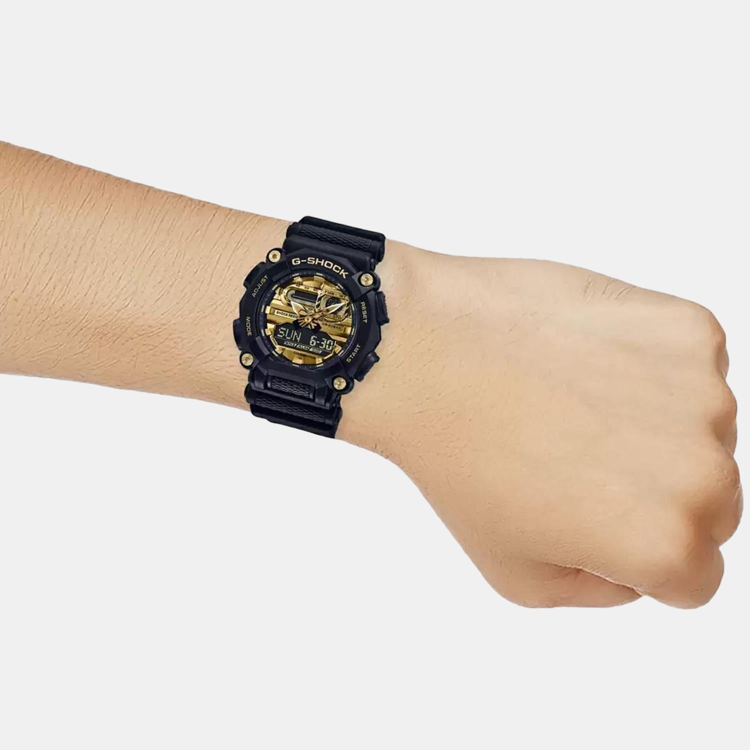 G-Shock Men Quartz Gold Dial Digital Resin Watch G1149