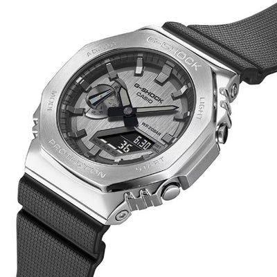 Casio G-Shock GM-2100 Series Silver Dial Men 44.4mm G1159 GM-2100-1A