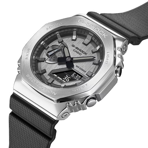 Casio G-Shock GM-2100 Series Silver Dial Men 44.4mm G1159 GM-2100-1A