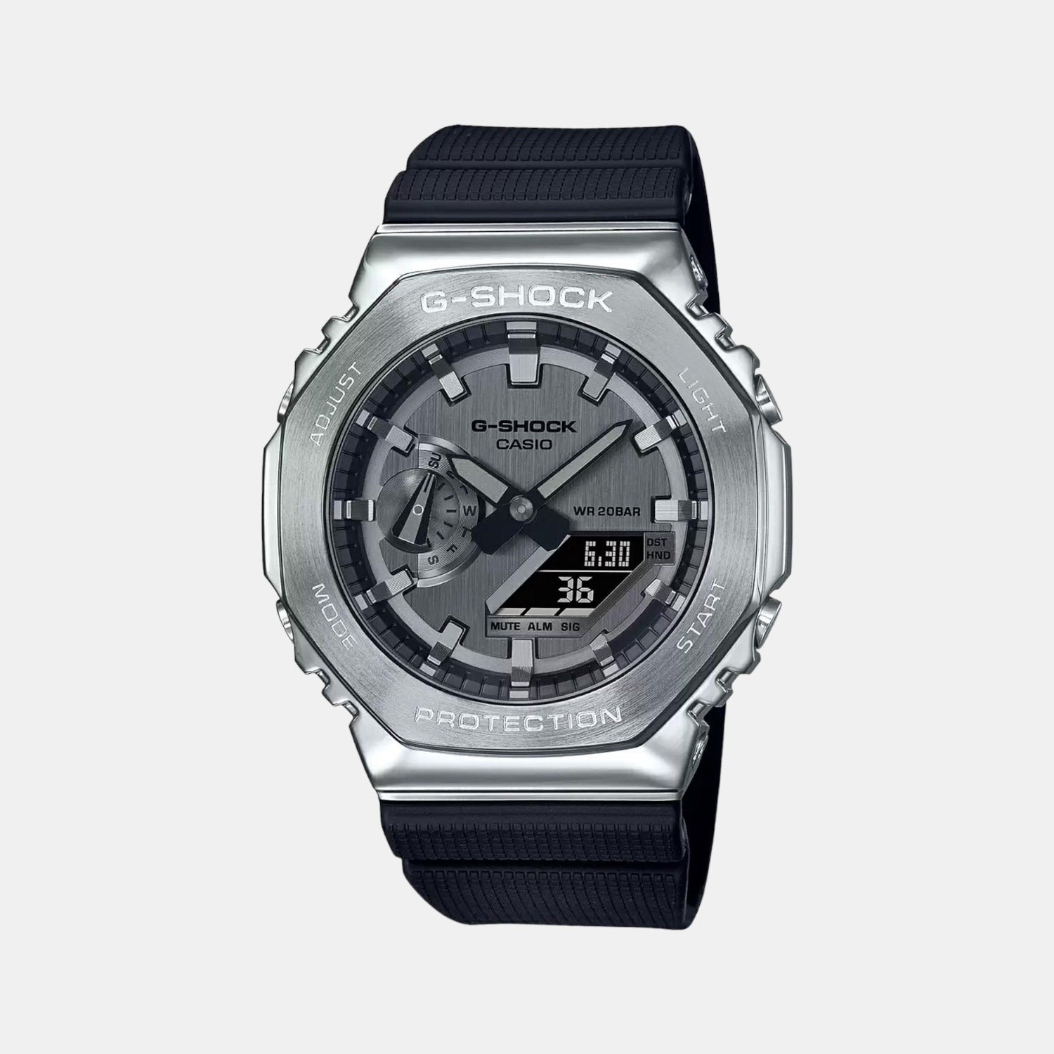 G-Shock Men Quartz Grey Dial Analog-Digital Resin Watch G1159