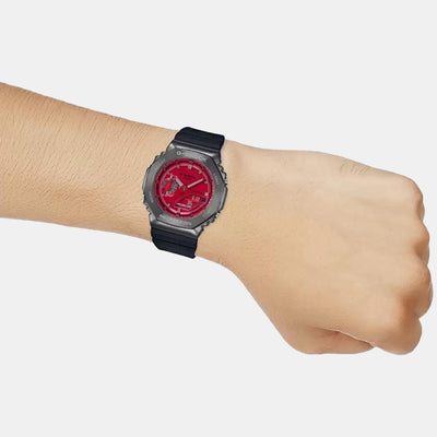 G-Shock Men Quartz Red Dial Analog-Digital Resin Watch G1161