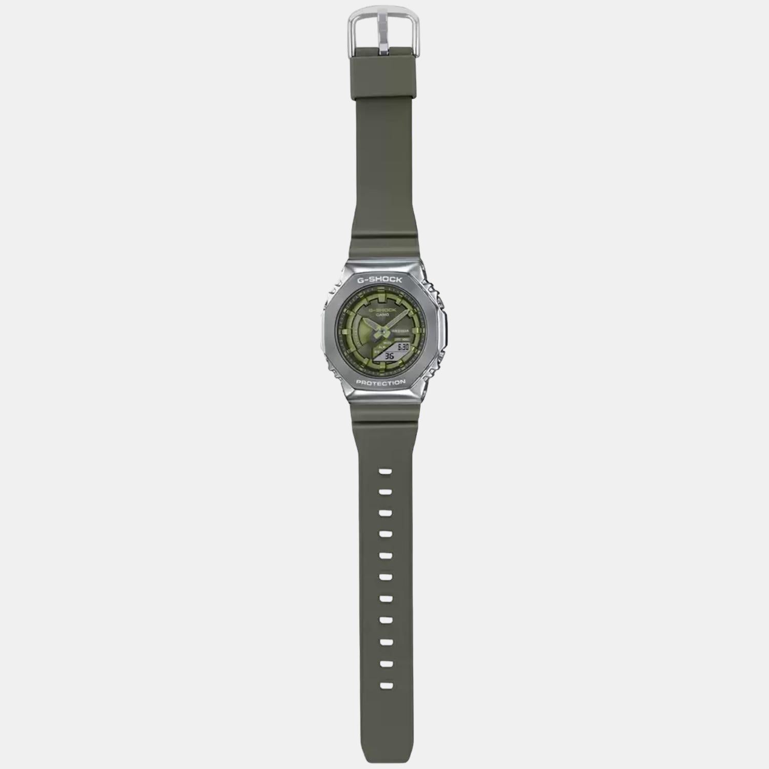 G-Shock Women Quartz Green Dial Analog-Digital Resin Watch G1163