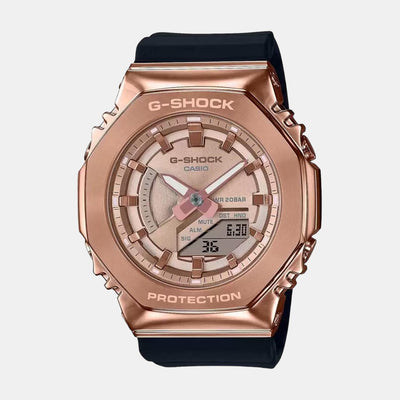 G-Shock Women Quartz Gold Dial Analog-Digital Resin Watch G1165