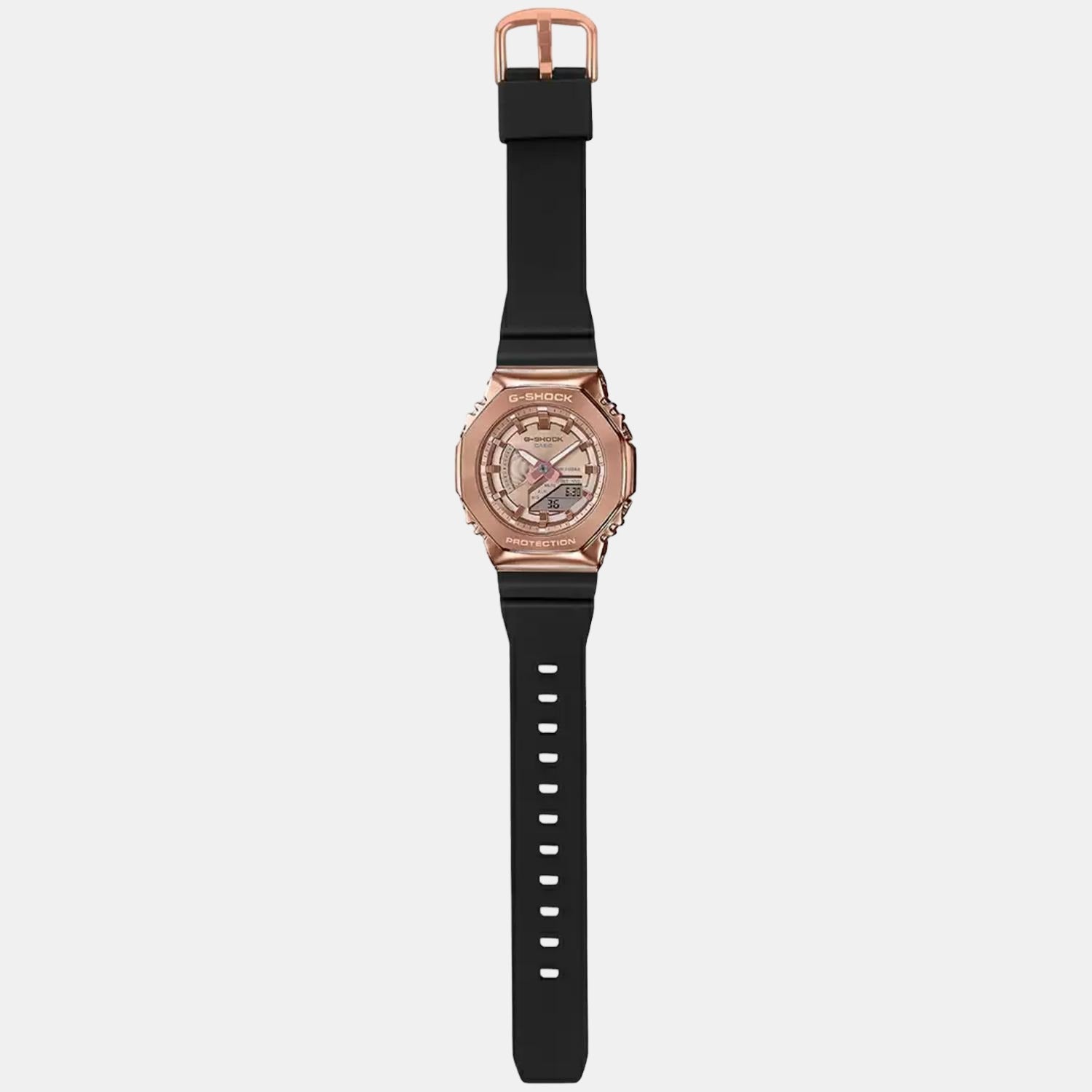 G-Shock Women Quartz Gold Dial Analog-Digital Resin Watch G1165