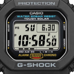 Casio G-Shock ORIGIN 5600 Series Black Dial Men 43.2mm G1166 G-5600UE-1