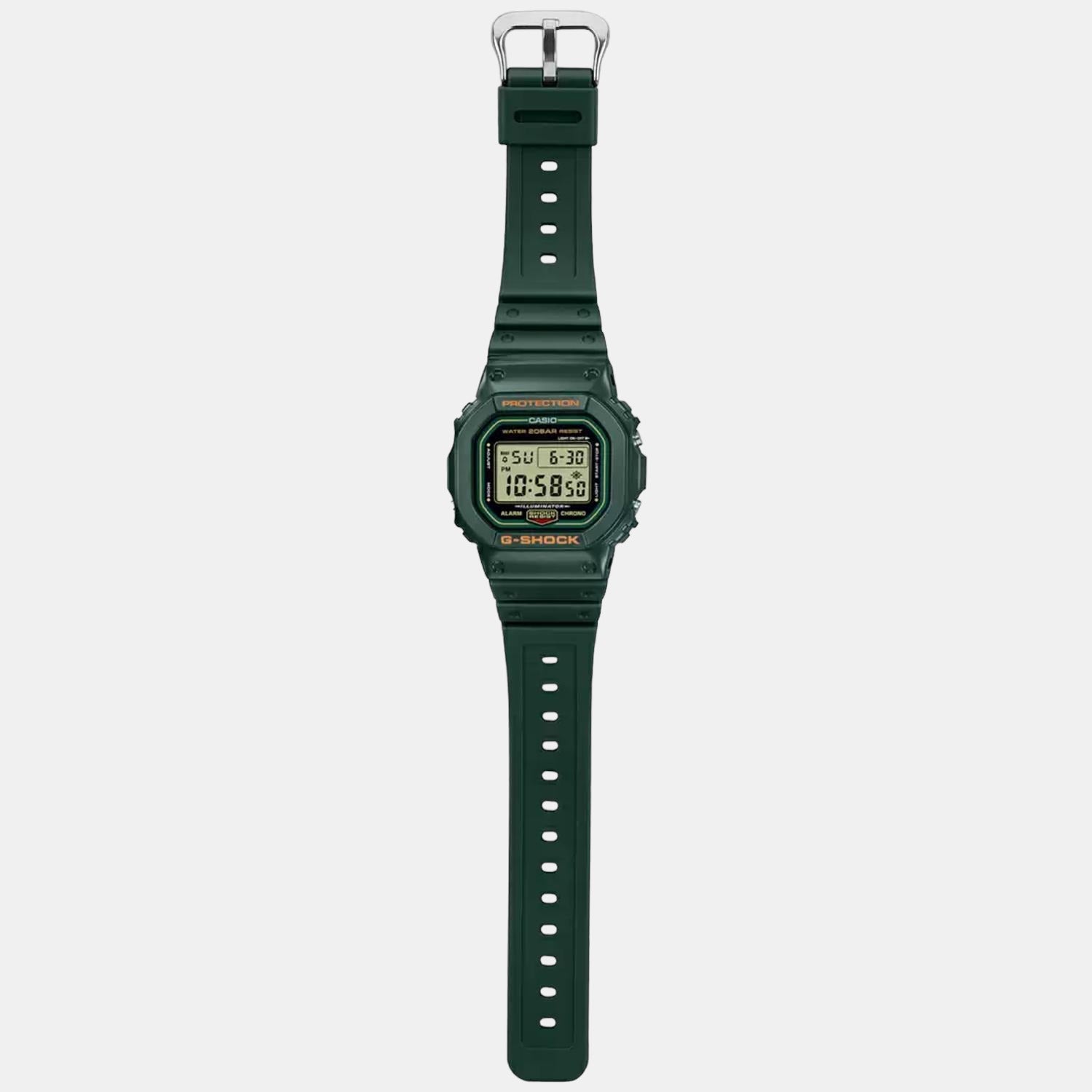 G-Shock Men Quartz Green Dial Digital Resin Watch G1173