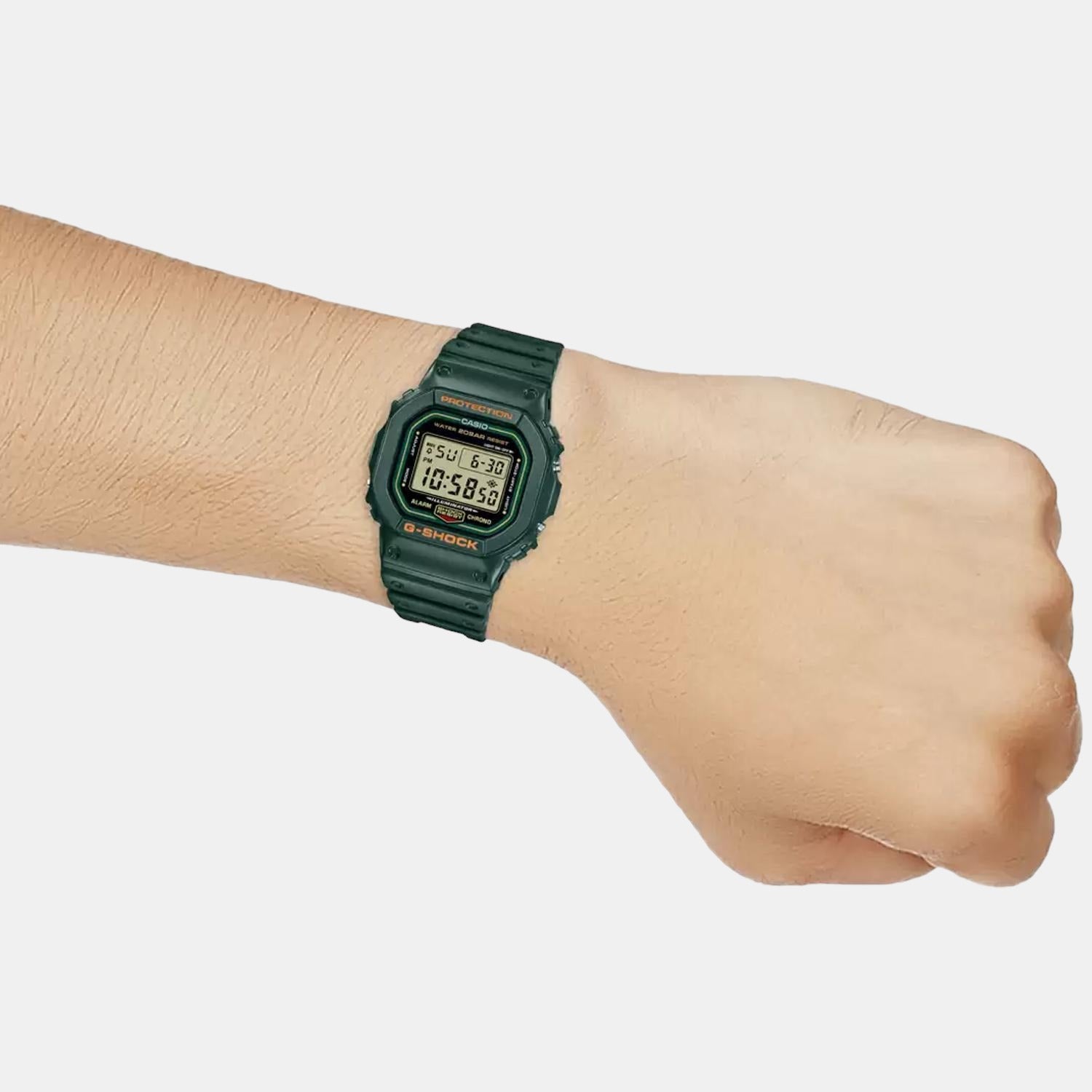G-Shock Men Quartz Green Dial Digital Resin Watch G1173