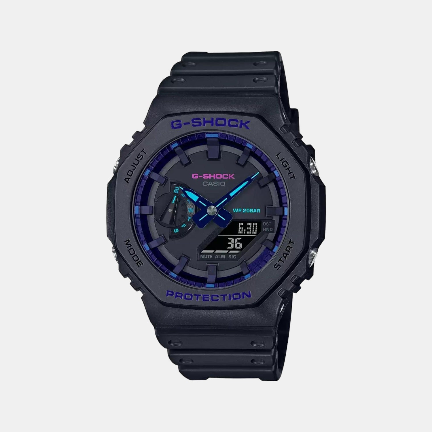 G-Shock Men Quartz Black Dial Analog-Digital Resin Watch G1182