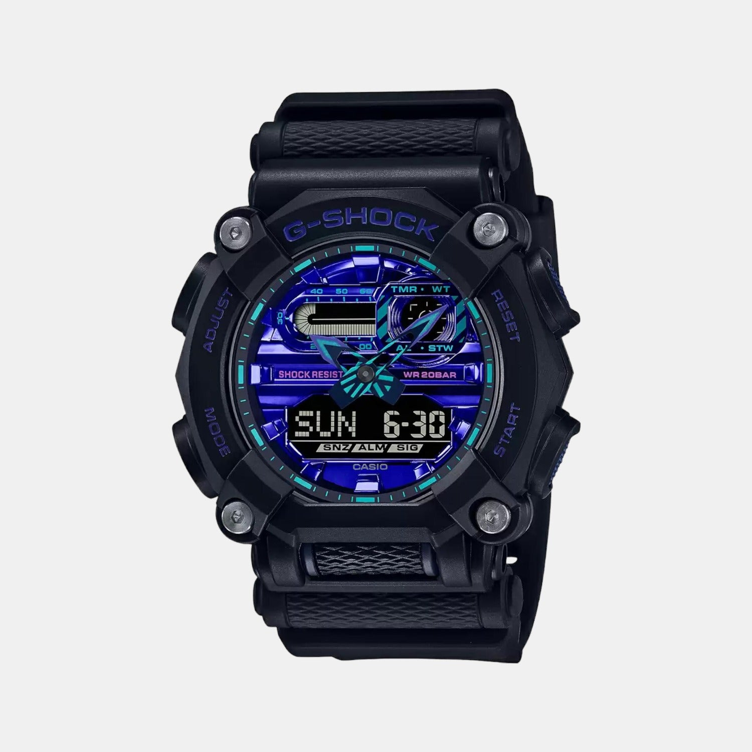 G-Shock Men Quartz Blue Dial Analog-Digital Resin Watch G1183