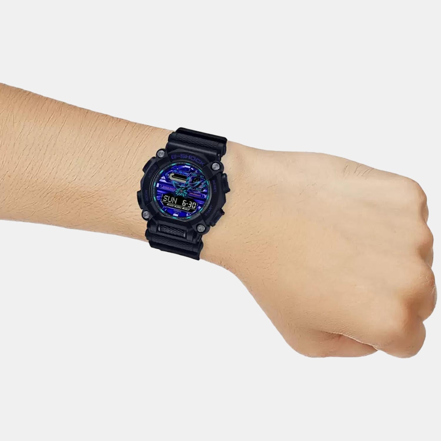 G-Shock Men Quartz Blue Dial Analog-Digital Resin Watch G1183