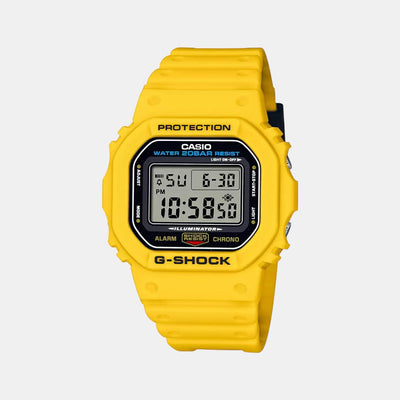 G-Shock Men Quartz Yellow Dial Digital Stainless Steel Watch G1184
