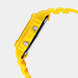 G-Shock Men Quartz Yellow Dial Digital Stainless Steel Watch G1184