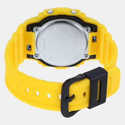 G-Shock Men Quartz Yellow Dial Digital Stainless Steel Watch G1184