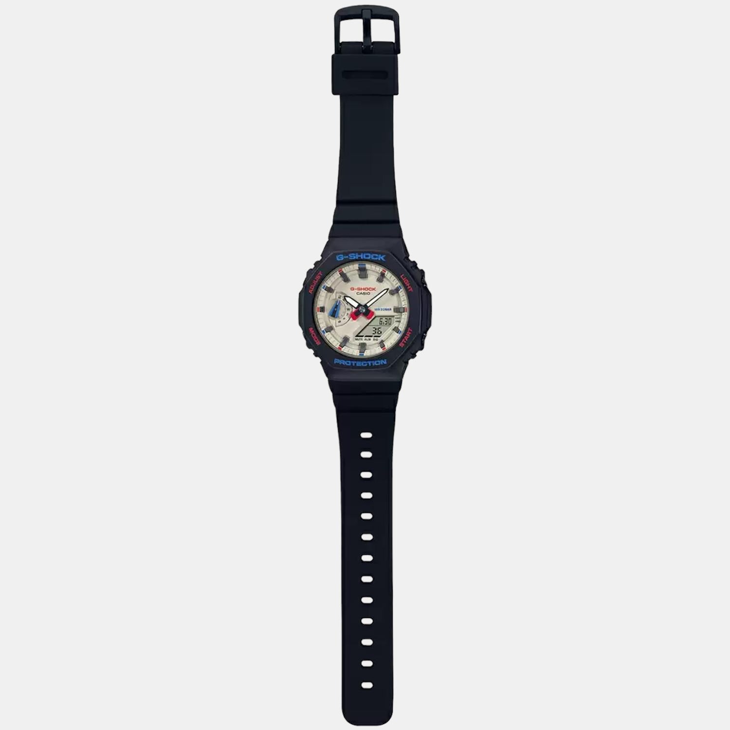 G-Shock Women Quartz White Dial Analog-Digital Stainless Steel Watch G1186
