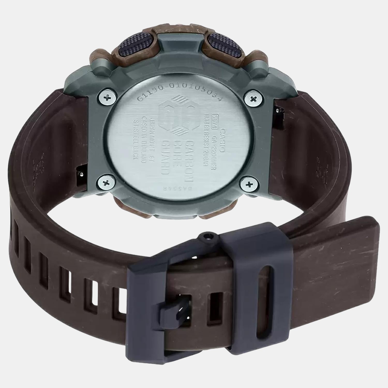 G-Shock Men Quartz Black Dial Analog-Digital Resin Watch G1190