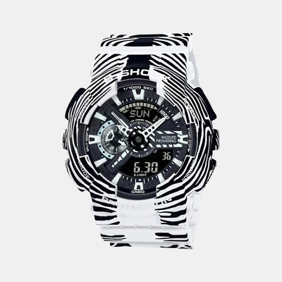 G-Shock Men Quartz White Dial Analog-Digital Resin Watch G1200