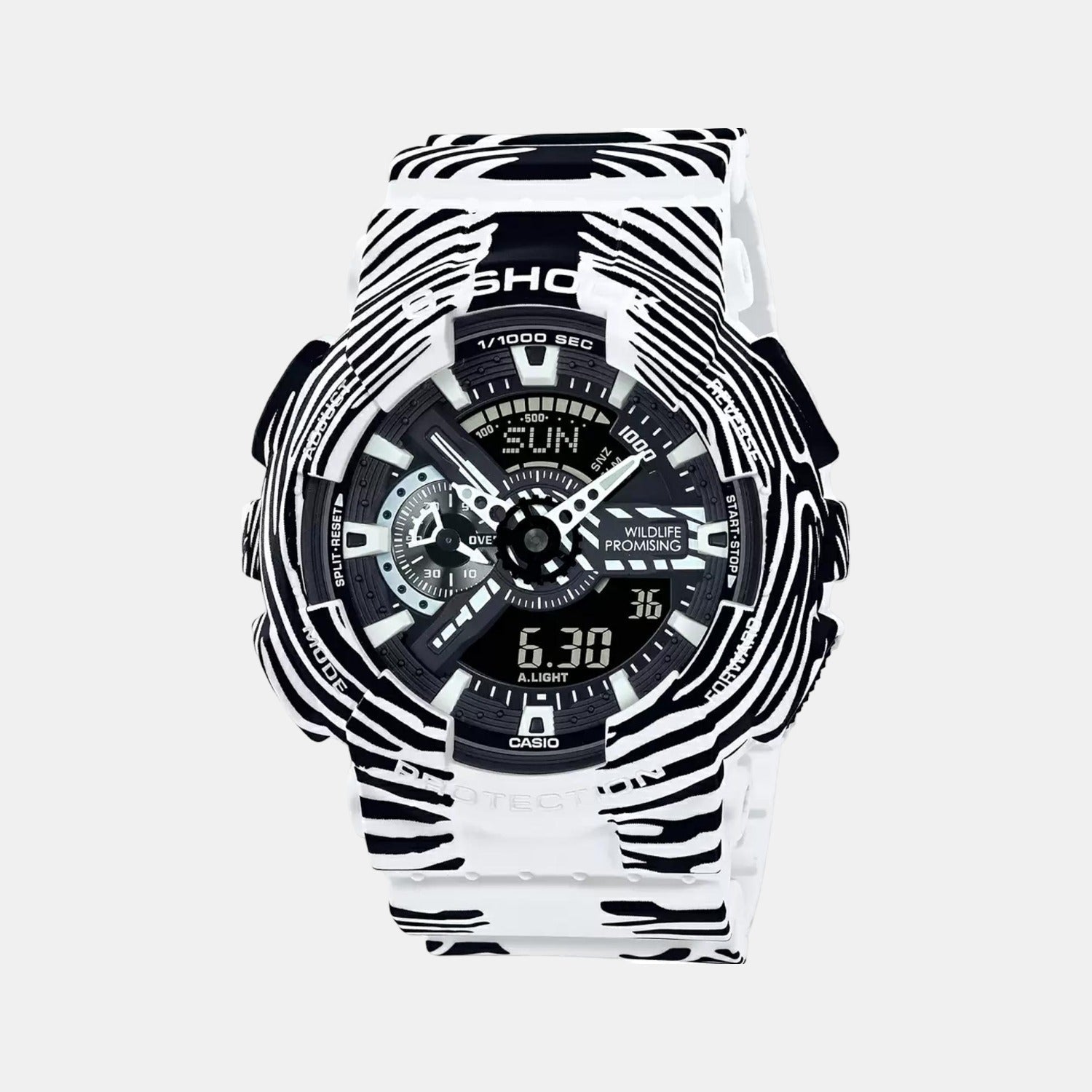 G-Shock Men Quartz White Dial Analog-Digital Resin Watch G1200