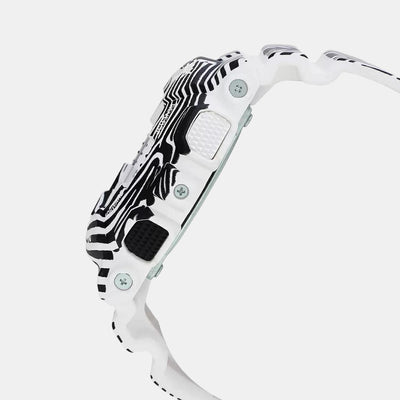 G-Shock Men Quartz White Dial Analog-Digital Resin Watch G1200