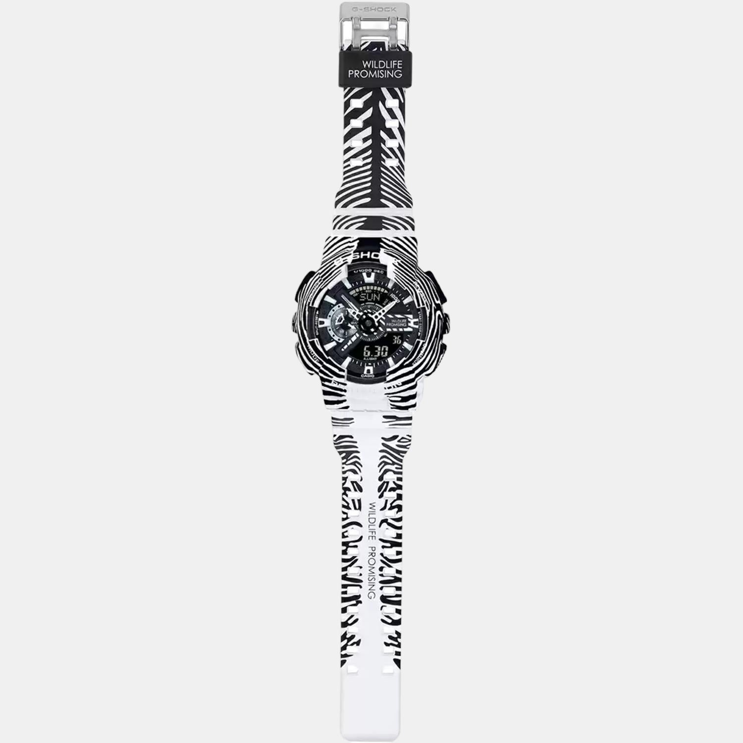 G-Shock Men Quartz White Dial Analog-Digital Resin Watch G1200