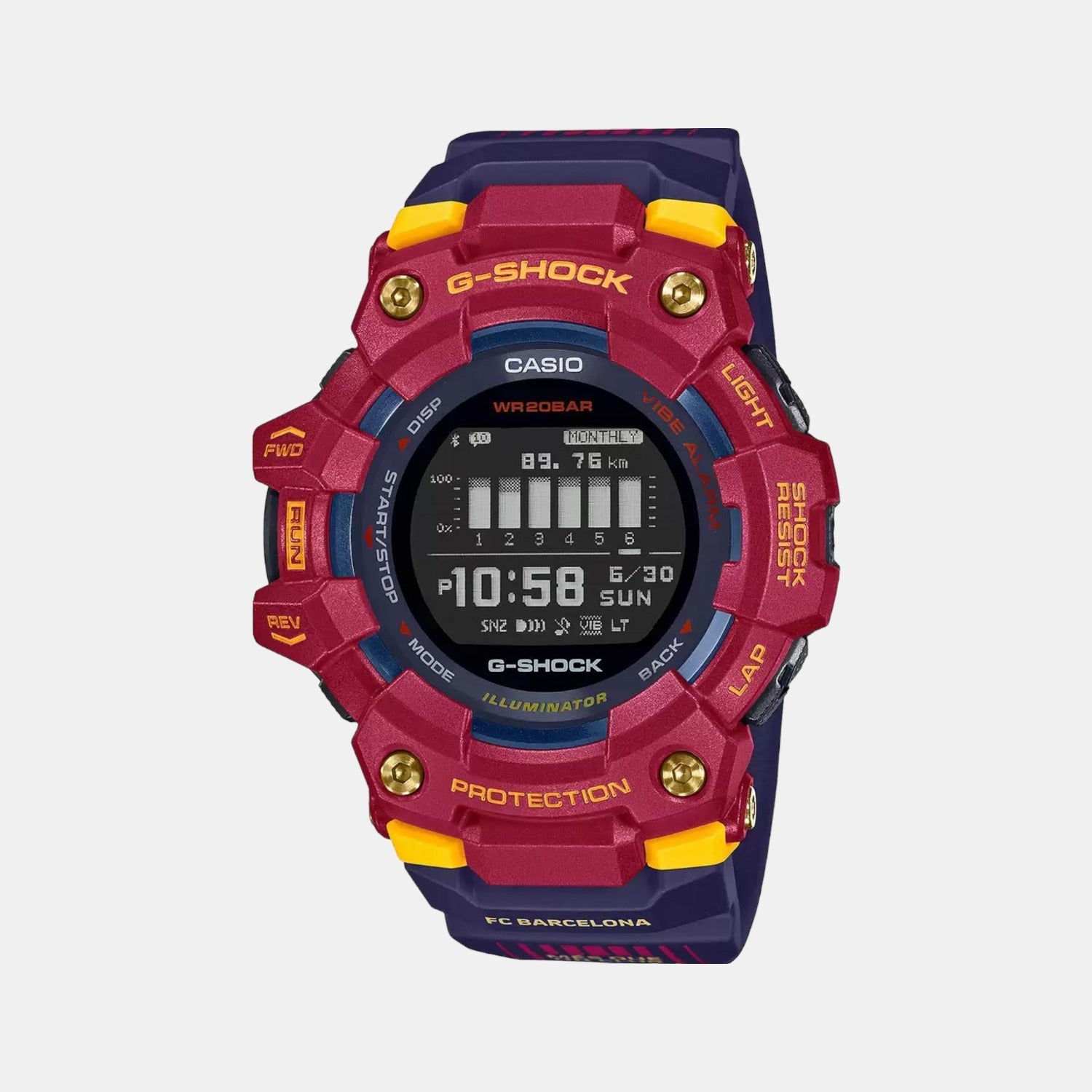G-Shock Men Quartz Black Dial Digital Resin Watch G1206