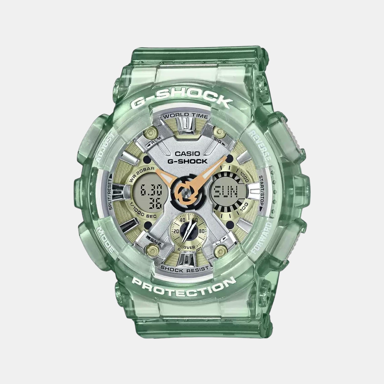 G-Shock Women Quartz Grey Dial Analog-Digital Resin Watch G1225