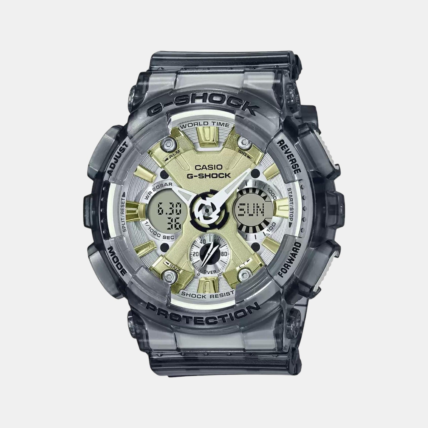 G-Shock Women Quartz Grey Dial Analog-Digital Resin Watch G1226