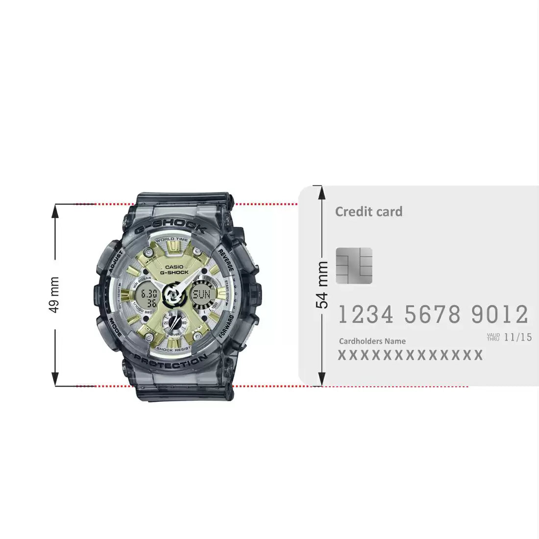 Casio G-Shock Grey Dial Women 45.9mm