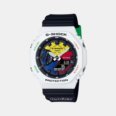 G-Shock Men Quartz Two Tone Dial Analog-Digital Resin Watch G1227