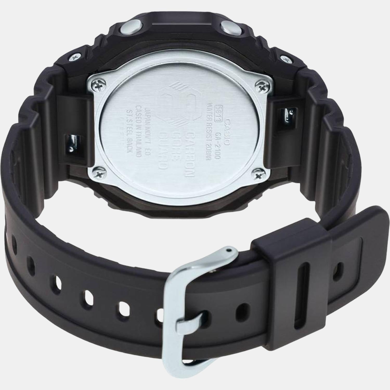 G-Shock Men Quartz Black Dial Analog-Digital Resin Watch G1230