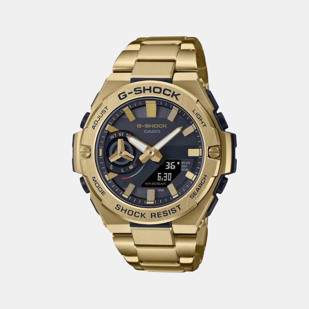 G-Shock Men Quartz Black Dial Analog-Digital Stainless Steel Watch G1234