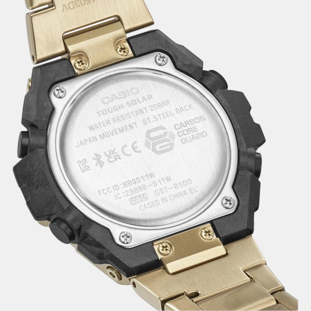 G-Shock Men Quartz Black Dial Analog-Digital Stainless Steel Watch G1234