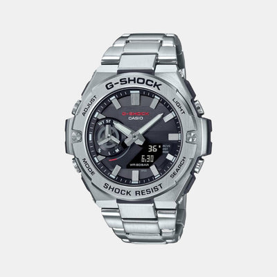 G-Shock Men Quartz Black Dial Analog-Digital Stainless Steel Watch G1235