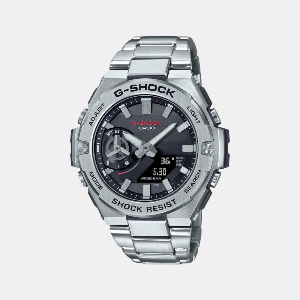 G-Shock Men Quartz Black Dial Analog-Digital Stainless Steel Watch G1235