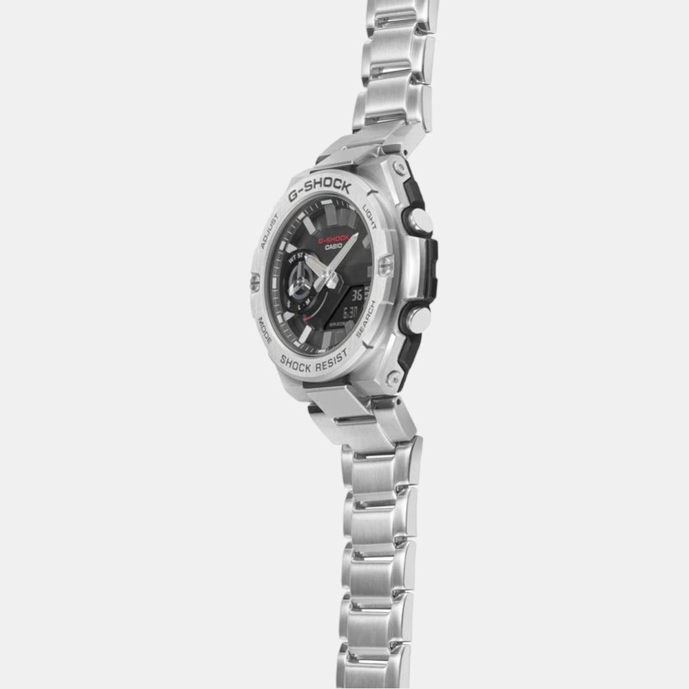 G-Shock Men Quartz Black Dial Analog-Digital Stainless Steel Watch G1235