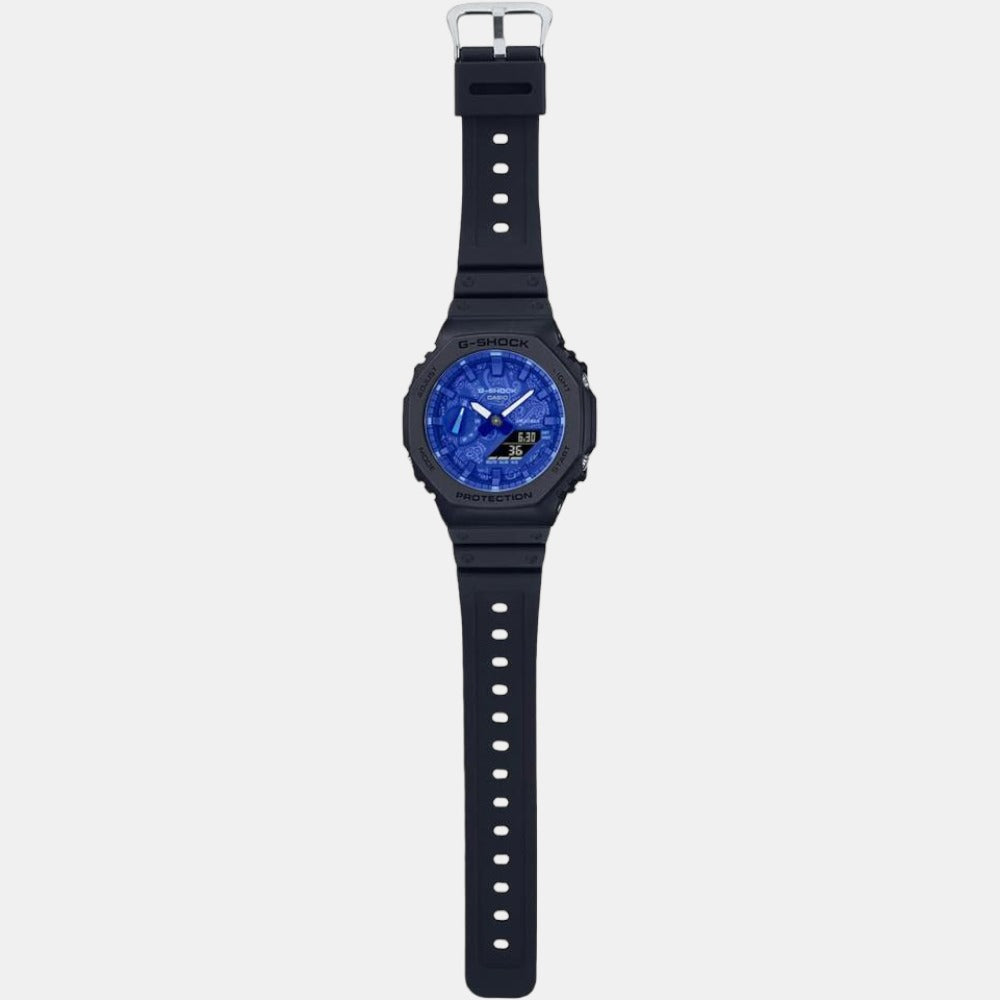 G-Shock Men Quartz Blue Dial Analog-Digital Resin Watch G1237