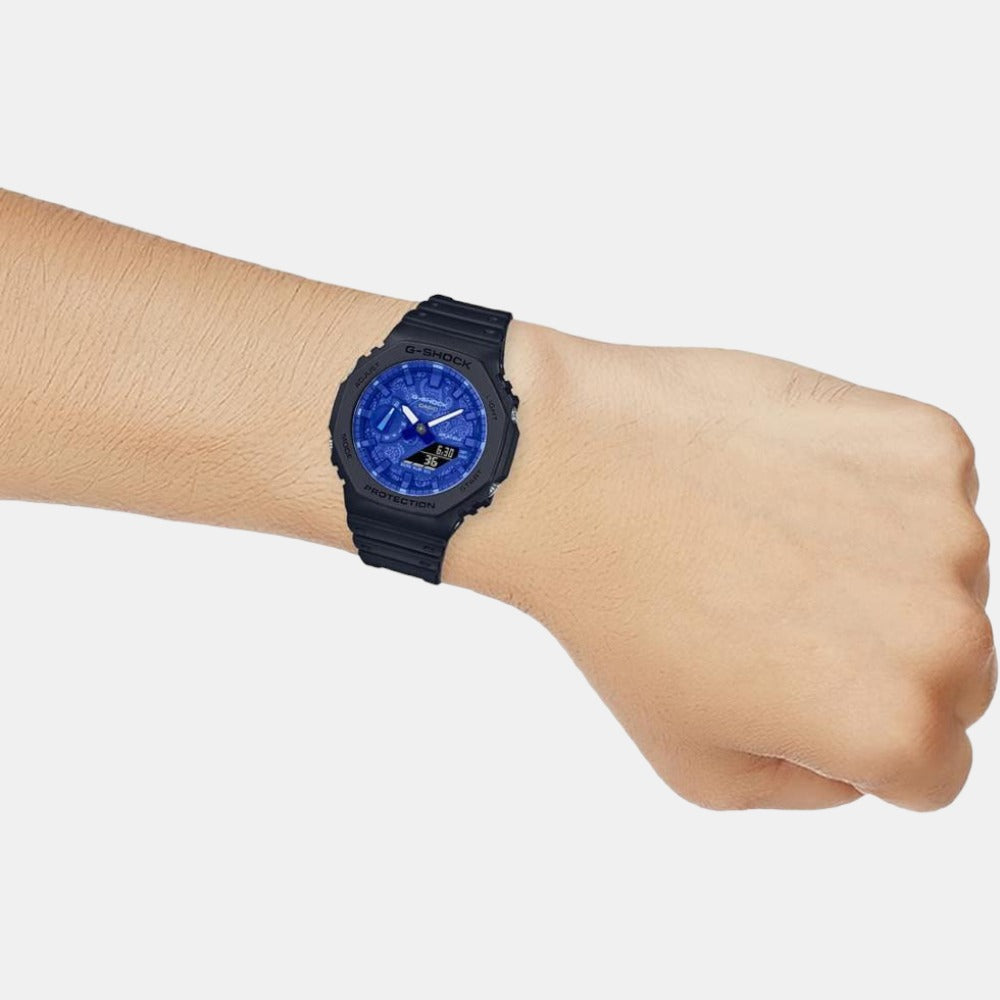 G-Shock Men Quartz Blue Dial Analog-Digital Resin Watch G1237