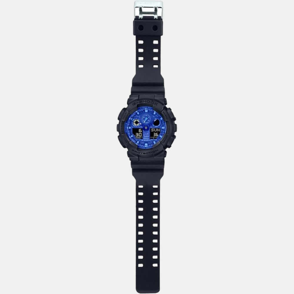 G-Shock Men Quartz Blue Dial Analog-Digital Resin Watch G1238