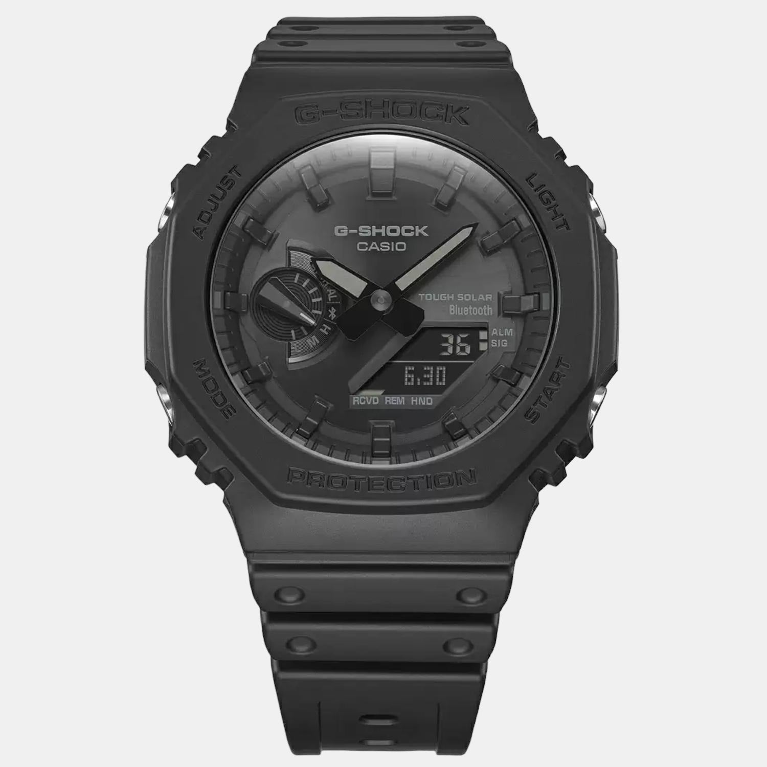 G-Shock Men Quartz Black Dial Analog-Digital Resin Watch G1242