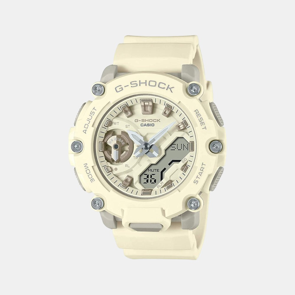G-Shock Women Quartz Beige Dial Analog-Digital Resin Watch G1252