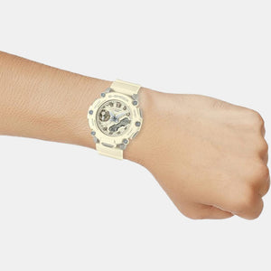 G-Shock Women Quartz Beige Dial Analog-Digital Resin Watch G1252