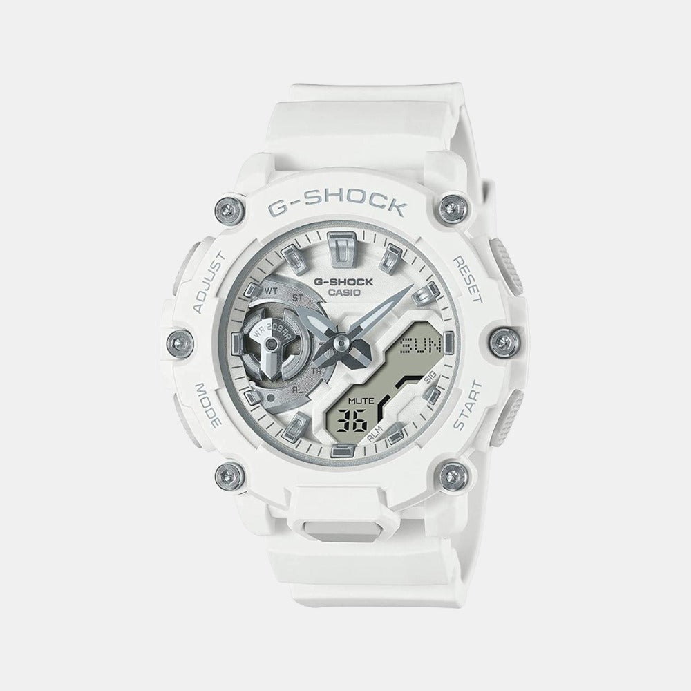 G-Shock Women Quartz White Dial Analog-Digital Resin Watch G1254