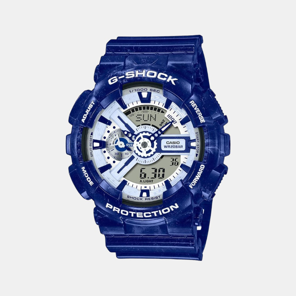 G-Shock Men Quartz Blue Dial Analog-Digital Resin Watch G1258