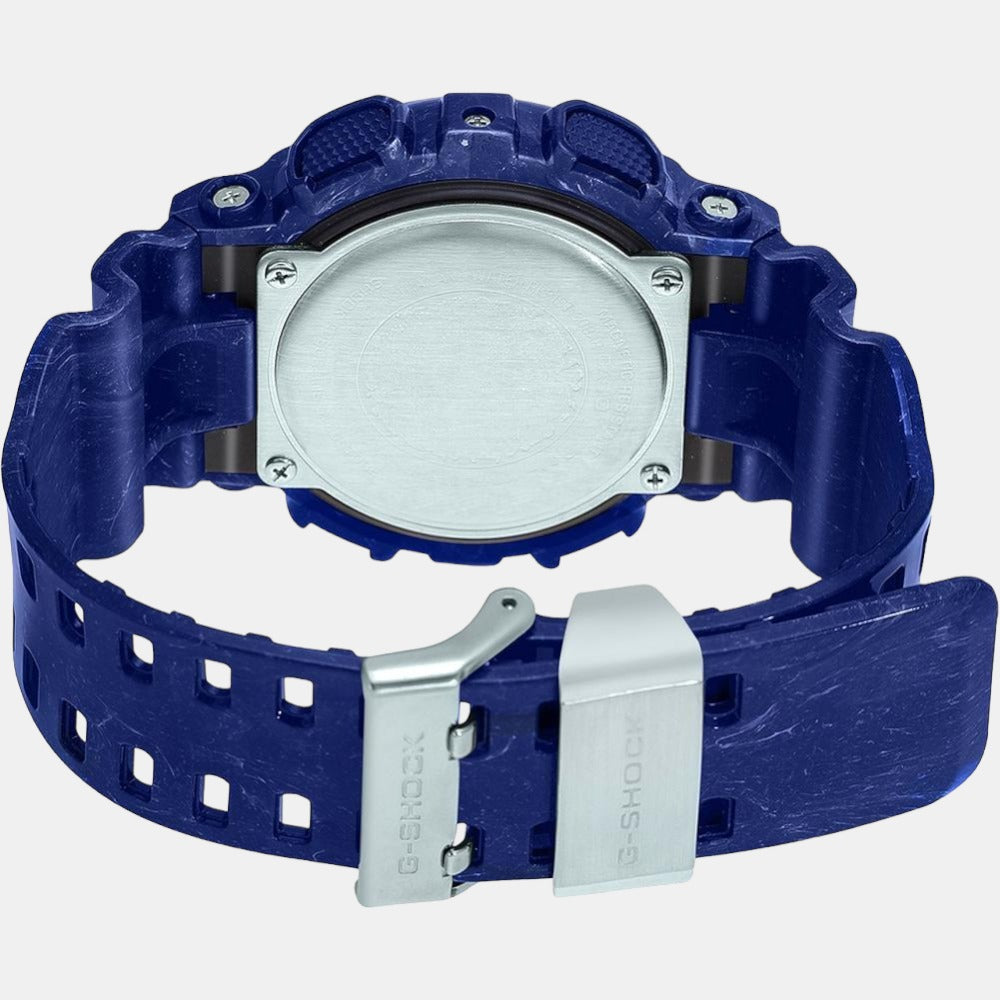 G-Shock Men Quartz Blue Dial Analog-Digital Resin Watch G1258