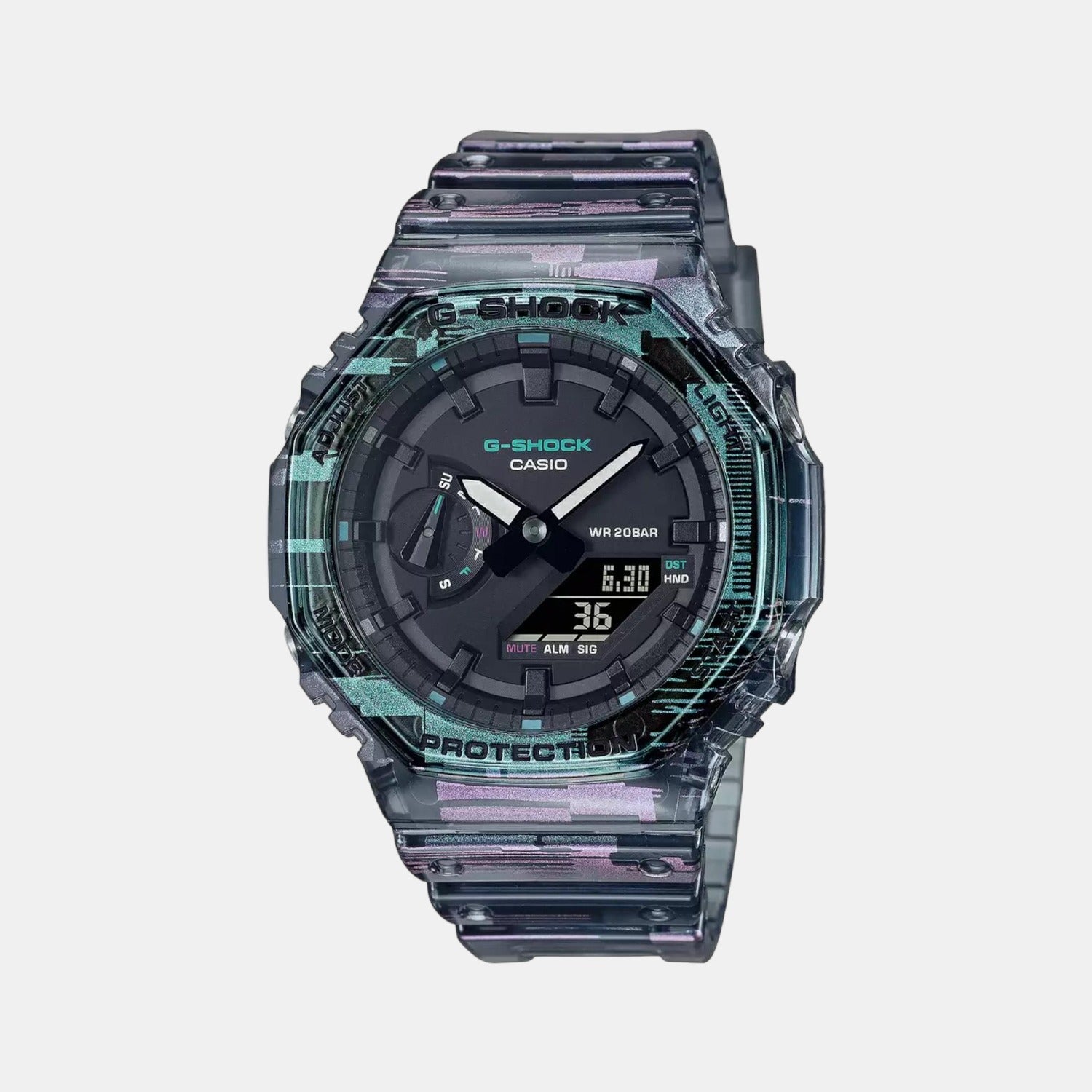 G-Shock Men Quartz Black Dial Analog-Digital Resin Watch G1260