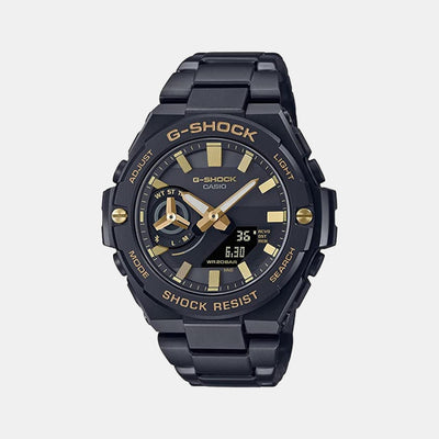 G-Shock Men Quartz Black Dial Analog-Digital Stainless Steel Watch G1275