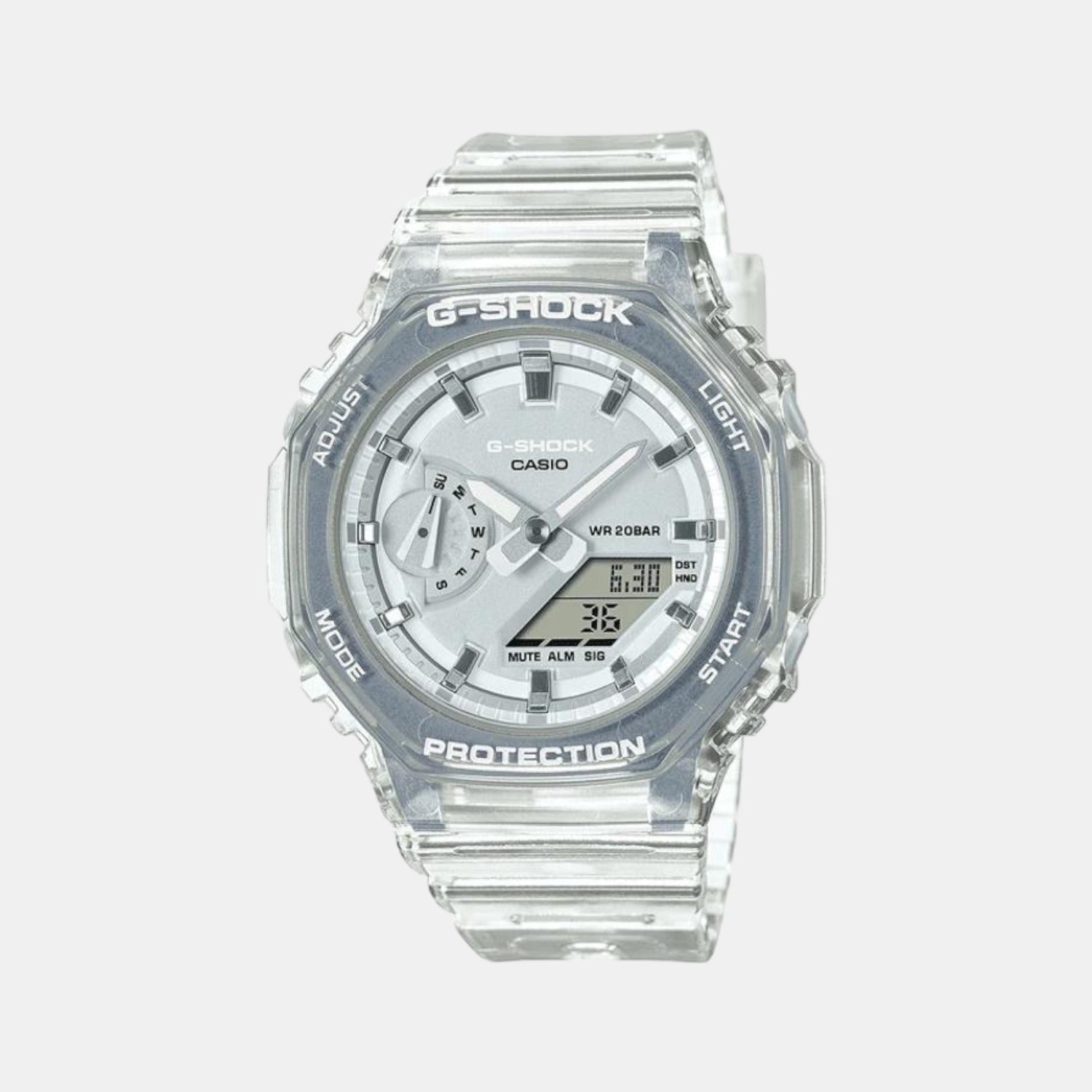 G-Shock Men Quartz White Dial Analog-Digital Resin Watch G1291
