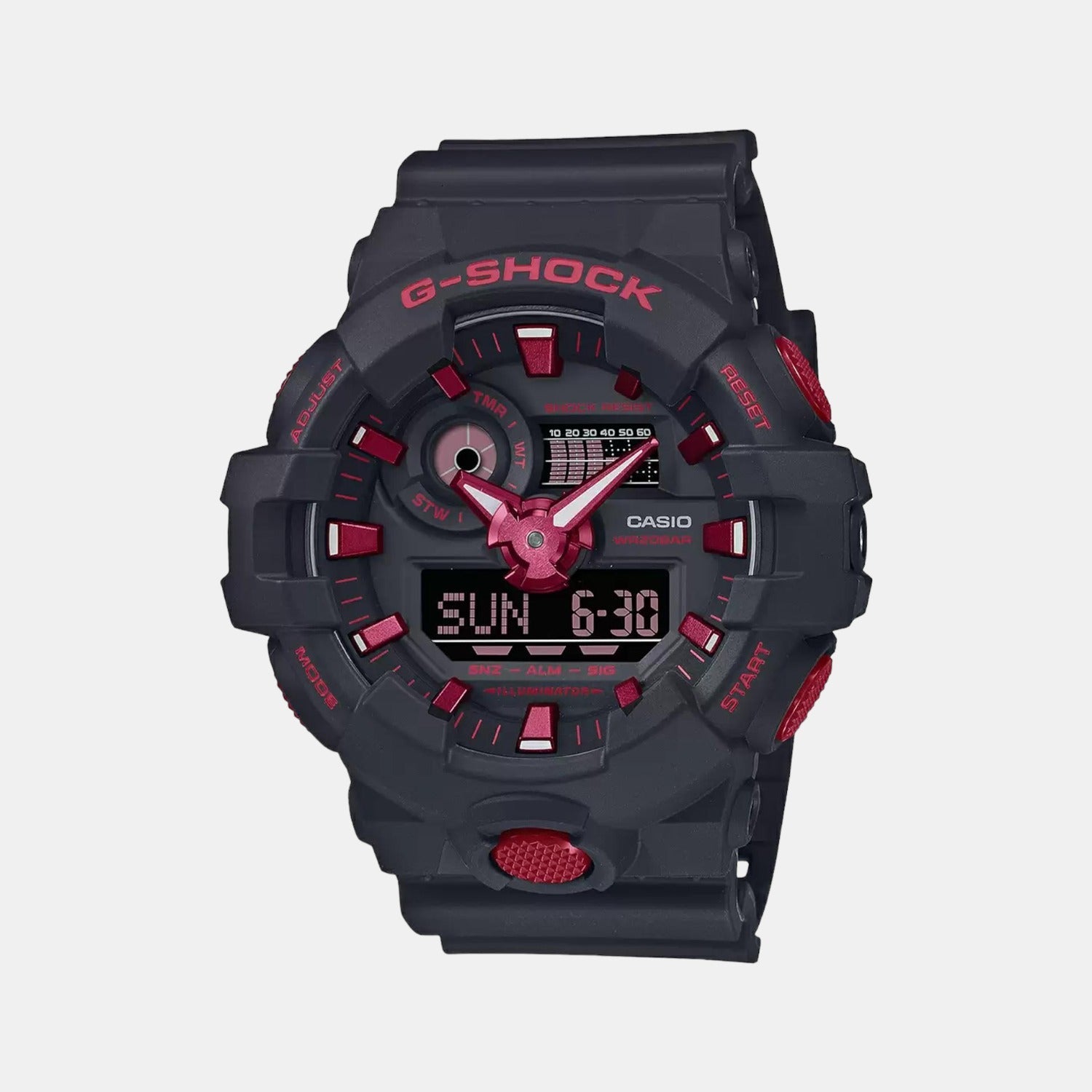 G-Shock Men Quartz Two Tone Dial Analog Resin Watch G1308