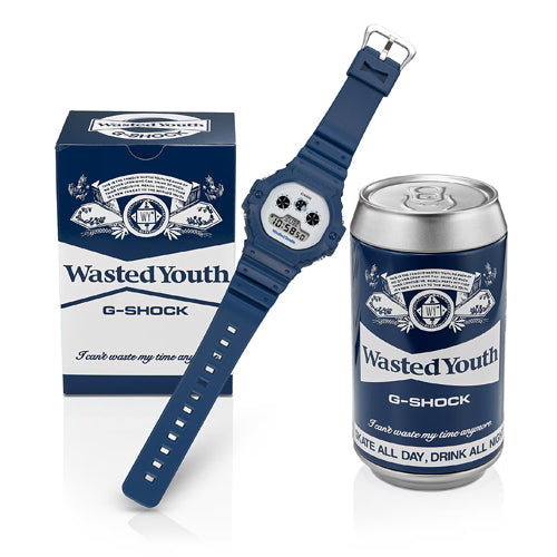 Casio G-Shock Wasted Youth Collaboration Model 5900 Series White Dial Men 46.8mm G1327 DW-5900WY-2