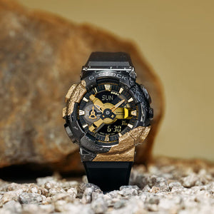 Casio G-Shock G-SHOCK 40th Anniversary Adventurer’s Stone Series 110 Series Gold Dial Men 48.8mm G1346 GM-114GEM-1A9